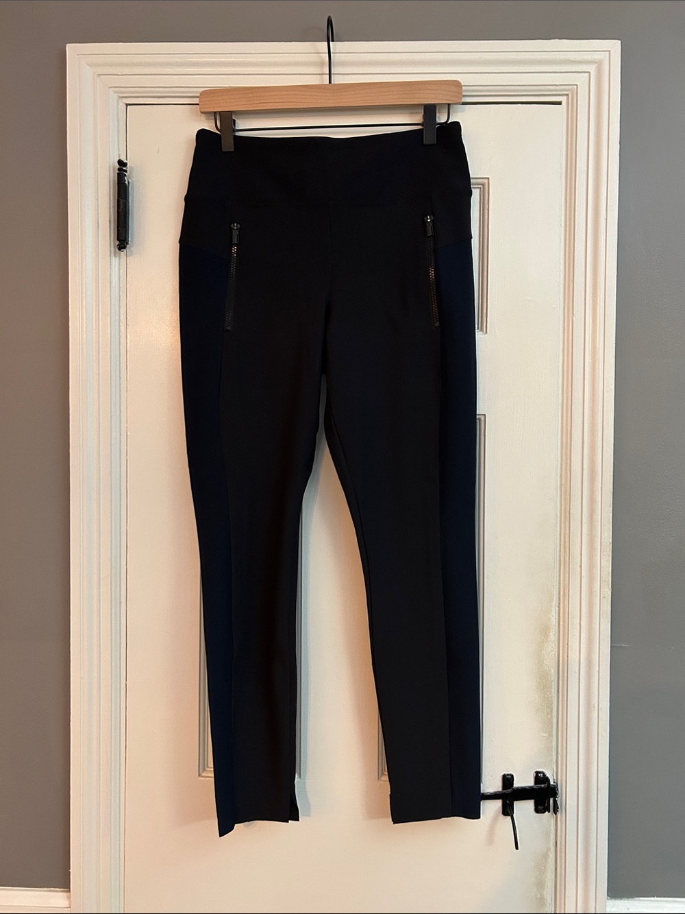 Athleta Black and Navy Straight Leg Pants, BRAND NEW w/o Tags